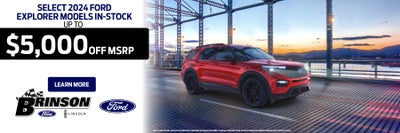 Select 2024 Ford Explorer Models In-Stock